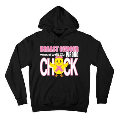 Breast Cancer Messed With The Wrong Chick Tall Hoodie