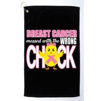 Breast Cancer Messed With The Wrong Chick Golf Towel