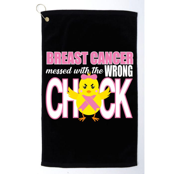 Breast Cancer Messed With The Wrong Chick Golf Towel