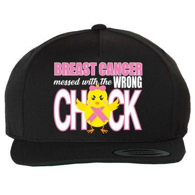 Breast Cancer Messed With The Wrong Chick Wool Snapback Cap