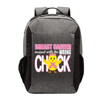 Breast Cancer Messed With The Wrong Chick Vector Backpack