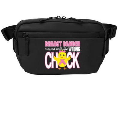 Breast Cancer Messed With The Wrong Chick Crossbody Pack