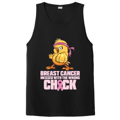 Breast Cancer Messed With The Wrong Chick Funny PosiCharge Competitor Tank
