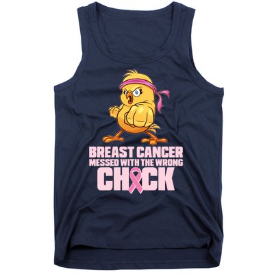 Breast Cancer Messed With The Wrong Chick Funny Tank Top