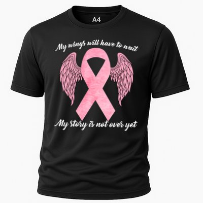 Breast Cancer My Wings Will Have To Wait Performance Shirt