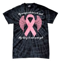 Breast Cancer My Wings Will Have To Wait Tie-Dye T-Shirt