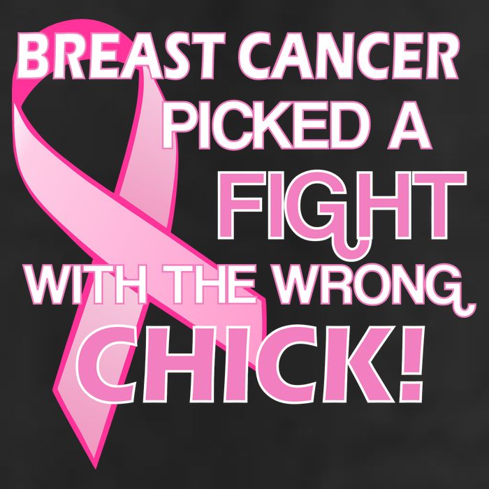 Breast Cancer Picked The Wrong Chick Cool Comfort Performance Bucket Hat