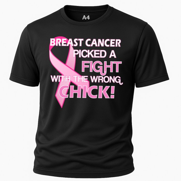 Breast Cancer Picked The Wrong Chick Cooling Performance Crew T-Shirt