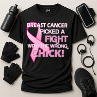 Breast Cancer Picked The Wrong Chick Cooling Performance Crew T-Shirt