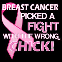 Breast Cancer Picked The Wrong Chick Cooling Performance Crew T-Shirt