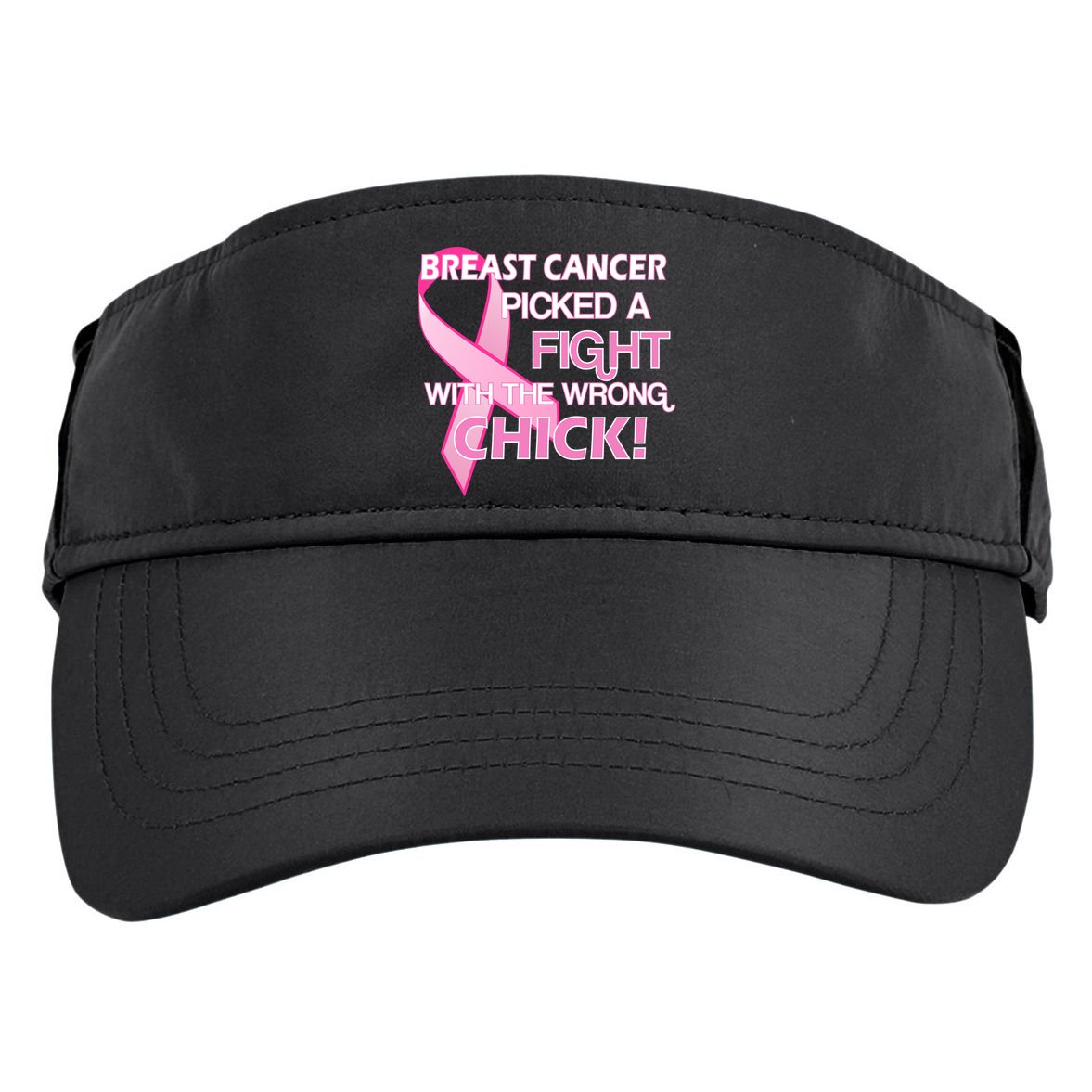 Breast Cancer Picked The Wrong Chick Adult Drive Performance Visor