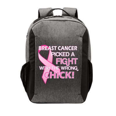 Breast Cancer Picked The Wrong Chick Vector Backpack