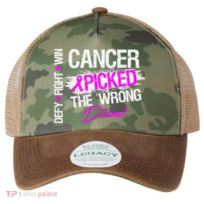 Breast Cancer Picked The Wrong Diva Legacy Tie Dye Trucker Hat