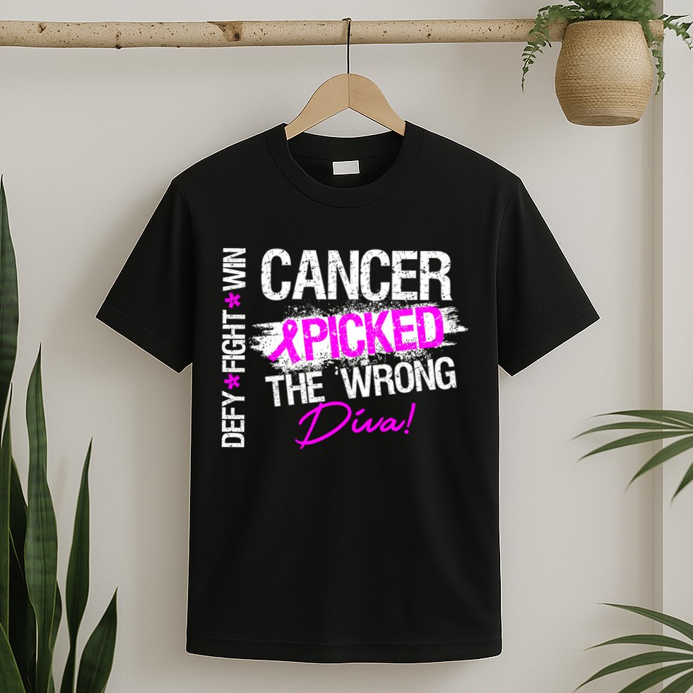 Breast Cancer Picked The Wrong Diva T-Shirt