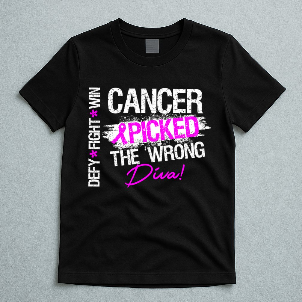 Breast Cancer Picked The Wrong Diva T-Shirt