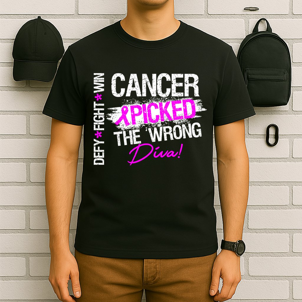 Breast Cancer Picked The Wrong Diva T-Shirt