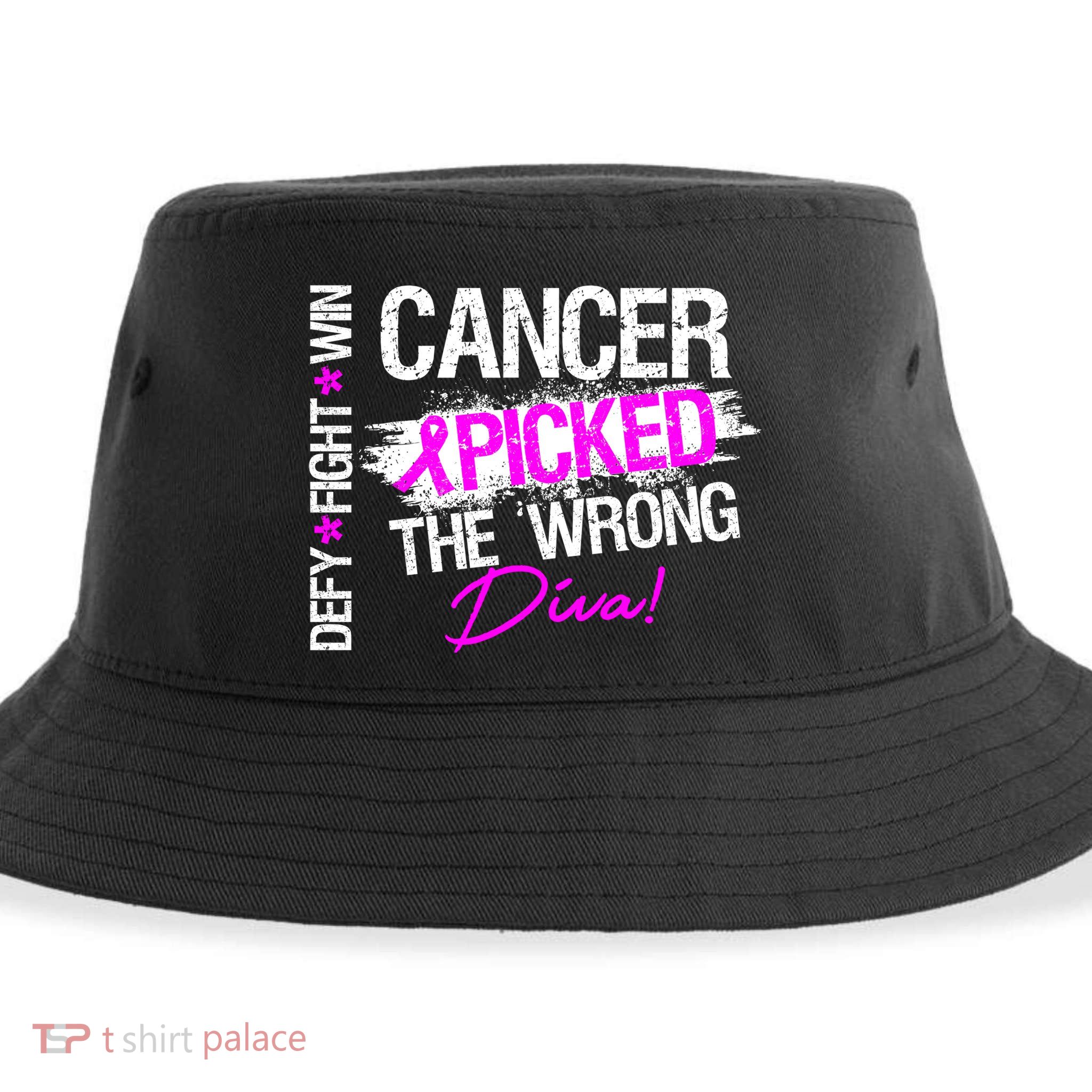 Breast Cancer Picked The Wrong Diva Sustainable Bucket Hat