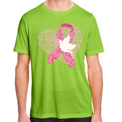 Breast Cancer Ribbon Of Love  Adult ChromaSoft Performance T-Shirt