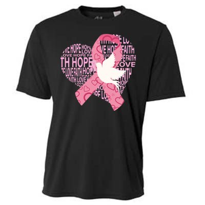 Breast Cancer Ribbon Of Love  Cooling Performance Crew T-Shirt