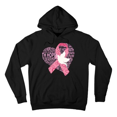 Breast Cancer Ribbon Of Love  Hoodie