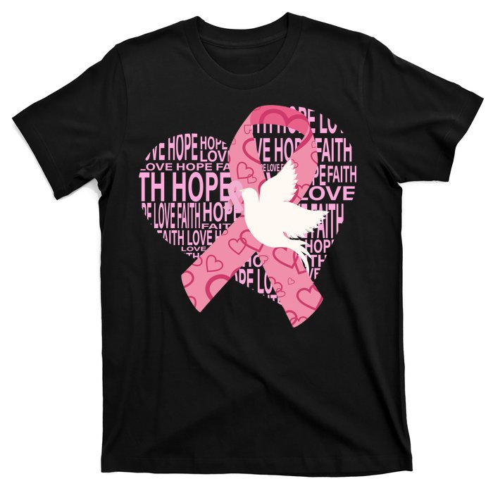 Breast Cancer Ribbon Of Love  T-Shirt