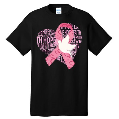 Breast Cancer Ribbon Of Love  Tall T-Shirt