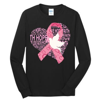 Breast Cancer Ribbon Of Love  Tall Long Sleeve T-Shirt