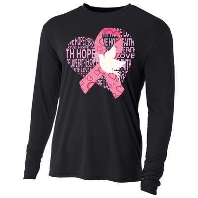 Breast Cancer Ribbon Of Love  Cooling Performance Long Sleeve Crew