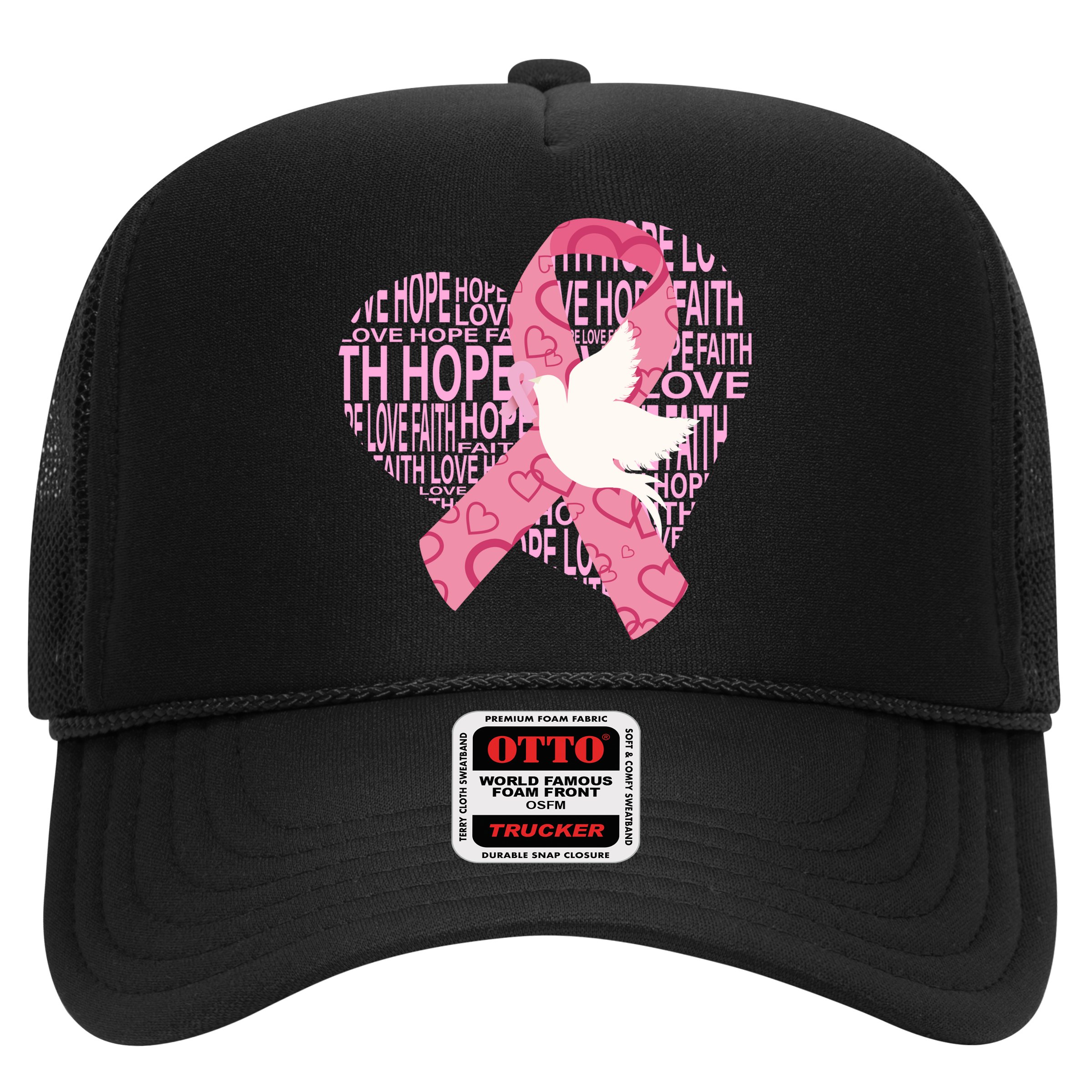 Breast Cancer Ribbon Of Love  Hat
