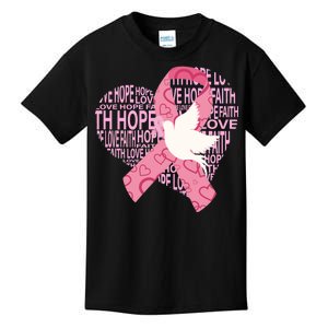 Breast Cancer Ribbon Of Love  Kids T-Shirt