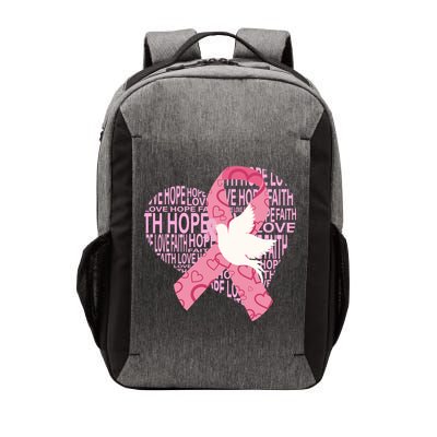 Breast Cancer Ribbon Of Love  Vector Backpack