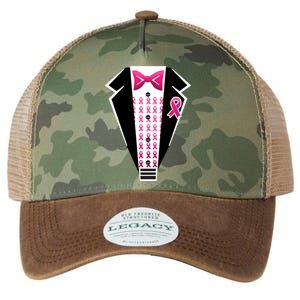 Breast Cancer Ribbon Tuxedo Legacy Tie Dye Trucker Hat