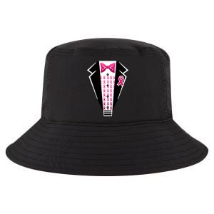 Breast Cancer Ribbon Tuxedo Cool Comfort Performance Bucket Hat