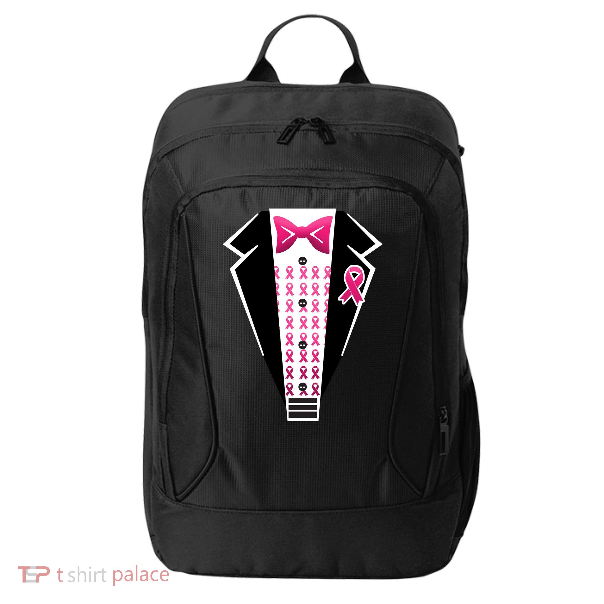 Breast Cancer Ribbon Tuxedo City Backpack