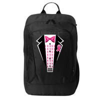 Breast Cancer Ribbon Tuxedo City Backpack