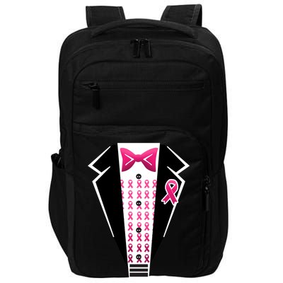 Breast Cancer Ribbon Tuxedo Impact Tech Backpack