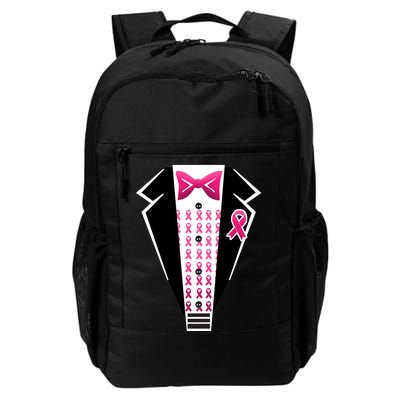 Breast Cancer Ribbon Tuxedo Daily Commute Backpack