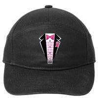 Breast Cancer Ribbon Tuxedo 7-Panel Snapback Hat