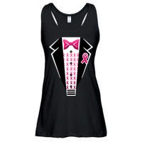 Breast Cancer Ribbon Tuxedo Ladies Essential Flowy Tank