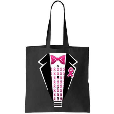 Breast Cancer Ribbon Tuxedo Bag