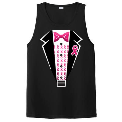 Breast Cancer Ribbon Tuxedo PosiCharge Competitor Tank