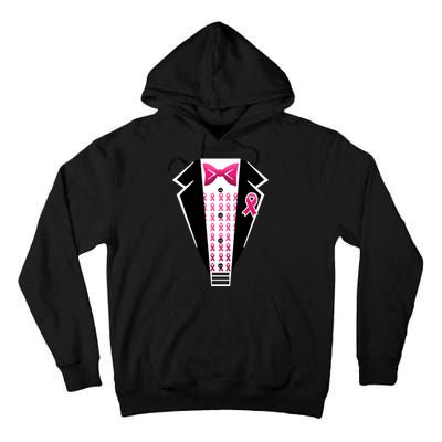 Breast Cancer Ribbon Tuxedo Tall Hoodie