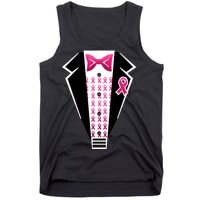 Breast Cancer Ribbon Tuxedo Tank Top