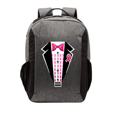 Breast Cancer Ribbon Tuxedo Vector Backpack