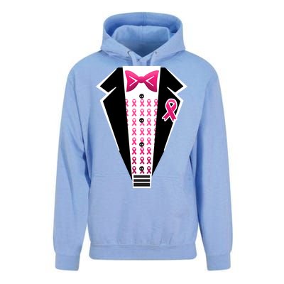 Breast Cancer Ribbon Tuxedo Unisex Surf Hoodie