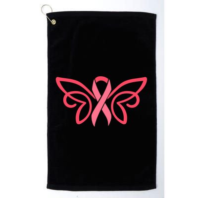 Breast Cancer Ribbon Wings Golf Towel
