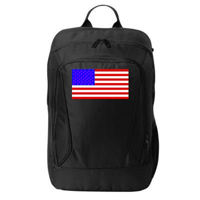 Breast Cancer Ribbons USA Flag City Backpack