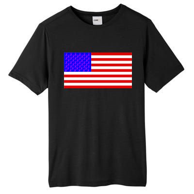 Breast Cancer Ribbons USA Flag Tall Fusion ChromaSoft Performance T-Shirt