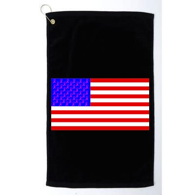 Breast Cancer Ribbons USA Flag Golf Towel