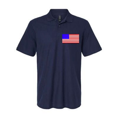 Breast Cancer Ribbons USA Flag Softstyle Adult Sport Polo